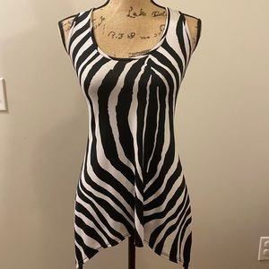 Zebra striped top